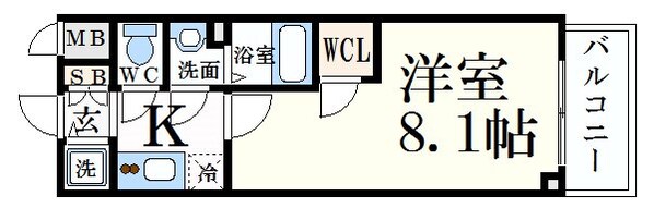 神戸駅 徒歩5分 10階の物件間取画像